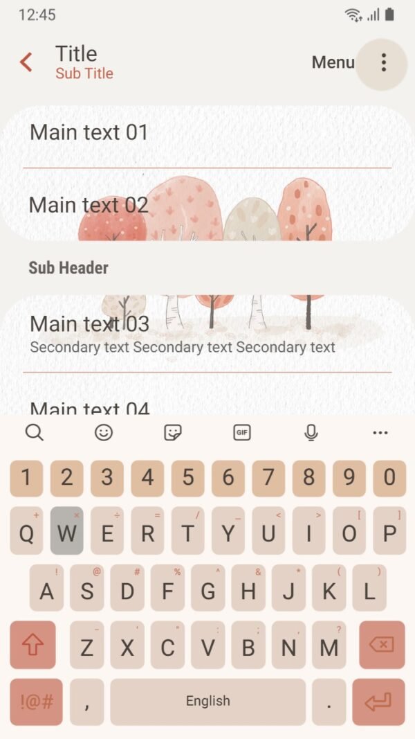 Samsung Themes: ❤️Mun❤️ Autumn Trees ~❤️ Premium Theme rows of colorful autumn trees - Image 6
