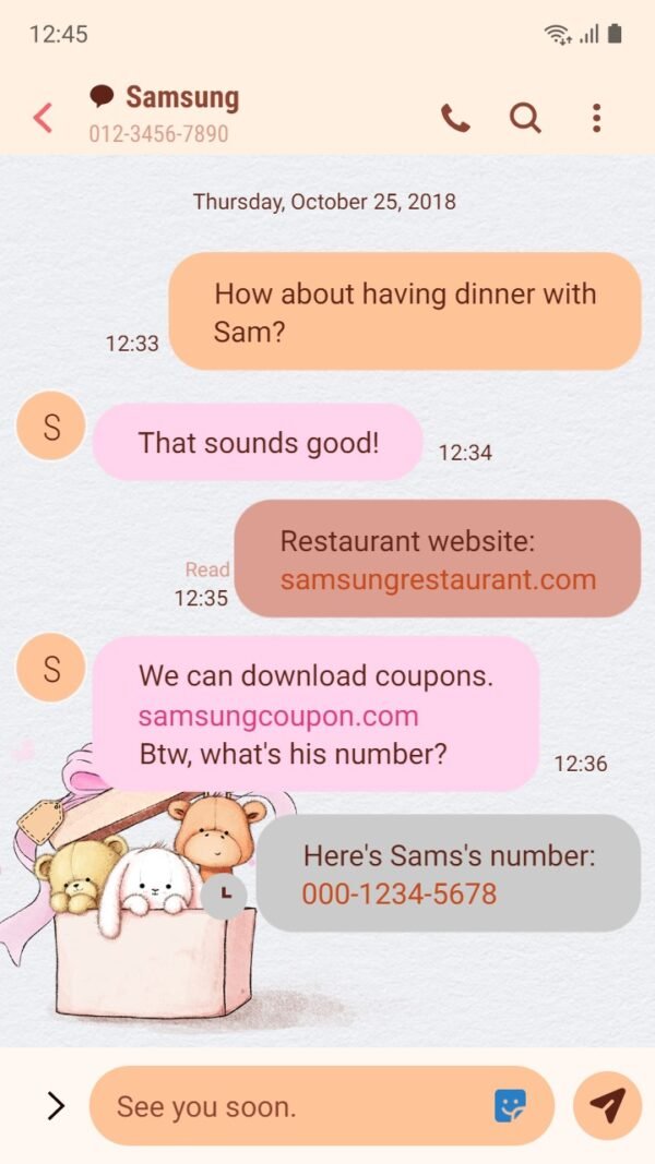 Samsung Themes: ❤️Mun❤️ Teddy Bears are in the box ~❤️ Premium Theme open the box and be greeted by soft cuteness - Image 4