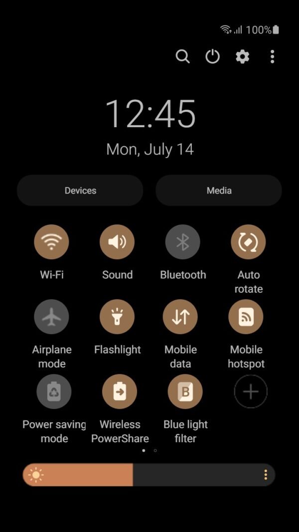 Samsung Themes: ❤️Mun❤️ Golden Galaxy Night ~❤️ Premium Theme the night sky with sparkling gold dust - Image 5