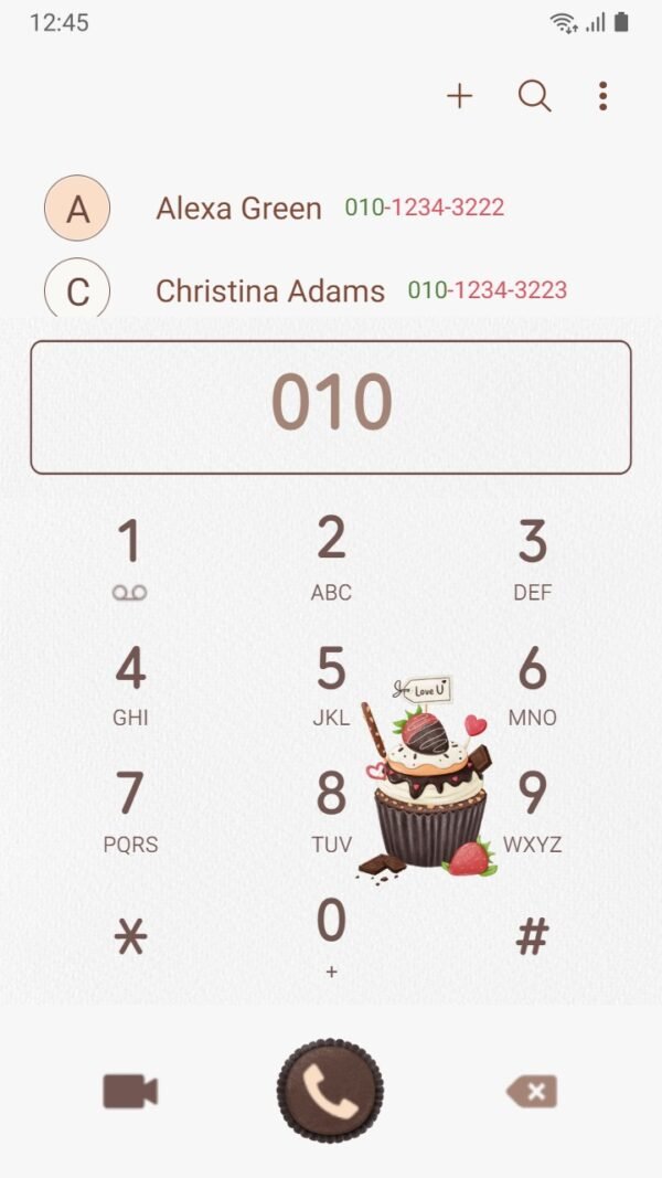 Samsung Themes: ❤️Mun❤️ Choco Cupcake Bliss ~❤️ Premium Theme cupcake made with sweet chocolate - Image 3