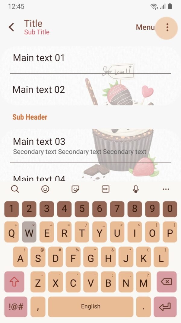 Samsung Themes: ❤️Mun❤️ Choco Cupcake Bliss ~❤️ Premium Theme cupcake made with sweet chocolate - Image 6
