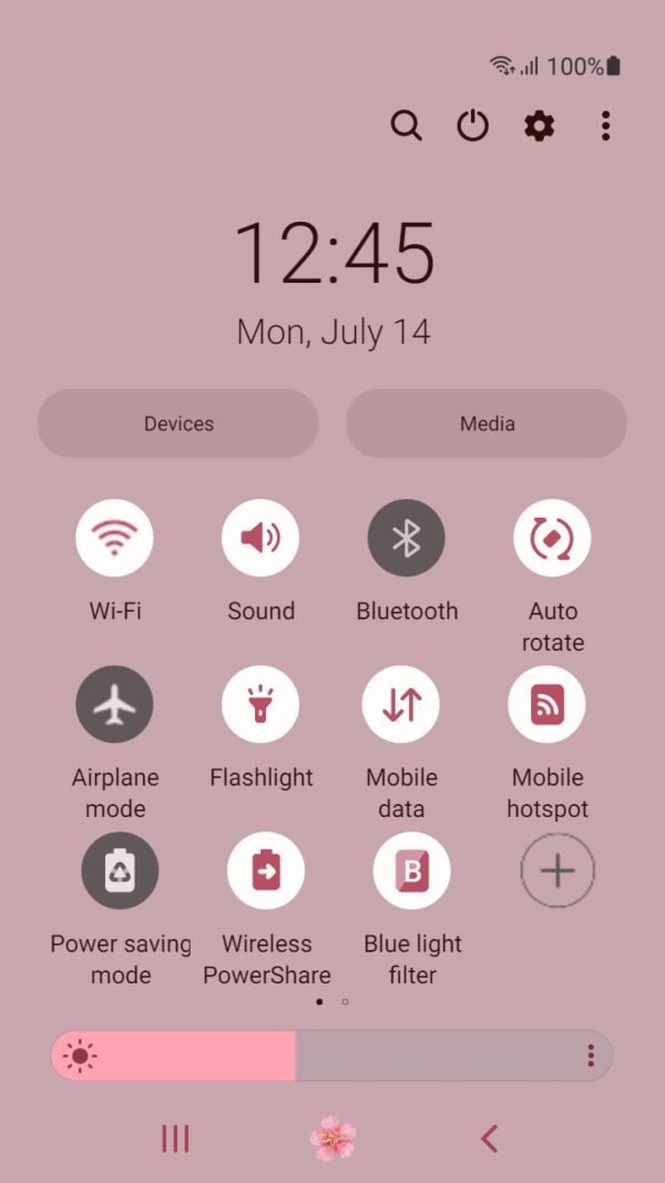 Samsung Themes: ❤️Mun❤️ Cherry blossoms ~❤️ Premium Theme pale pink cherry blossom petals - Image 5