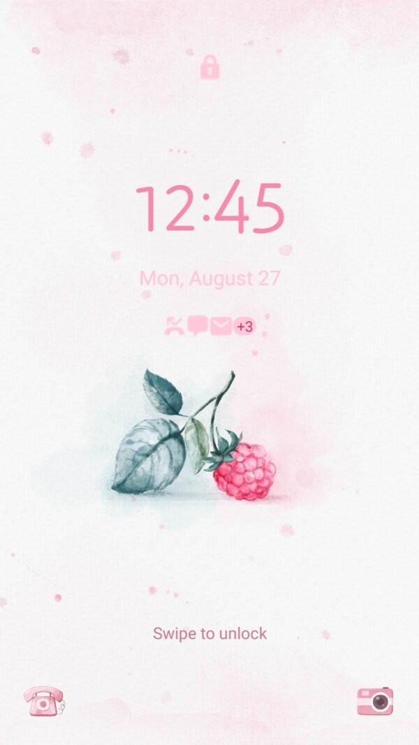 Samsung Themes: ❤️Mun❤️ Sweet Raspberry ~❤️ Premium Theme the lightness and sweetness of raspberries - Image 2