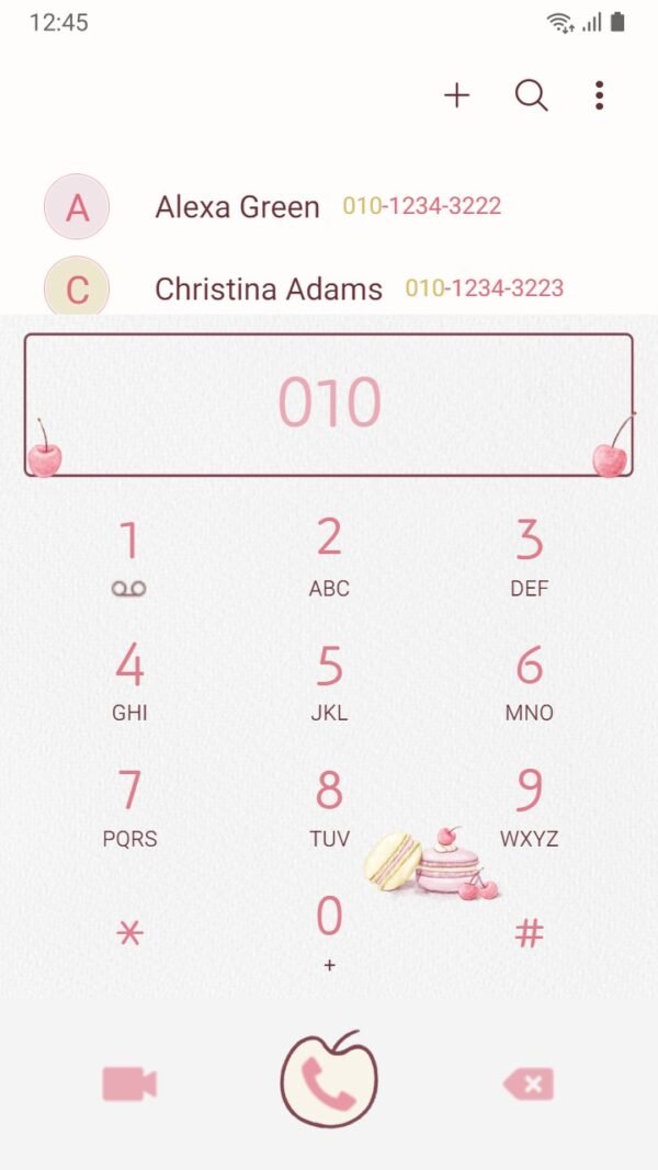Samsung Themes: ❤️Mun❤️ Pastel Macarons ~❤️ Premium Theme delicious macarons and sweet cherry - Image 3