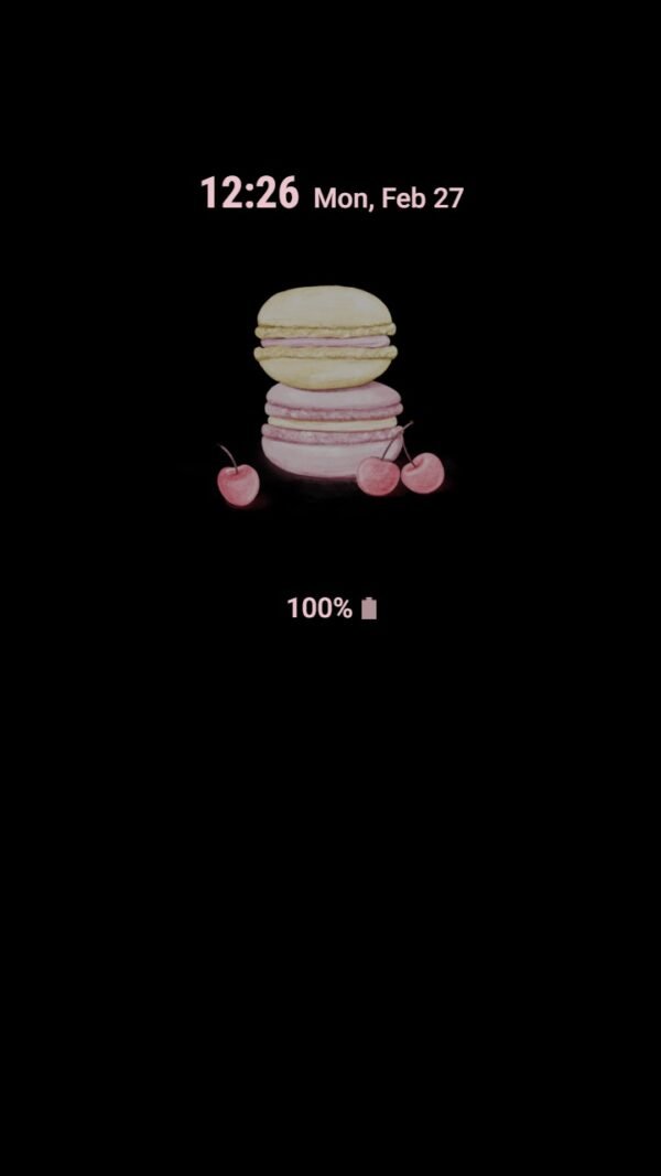 Samsung Themes: ❤️Mun❤️ Pastel Macarons ~❤️ Premium Theme delicious macarons and sweet cherry - Image 7