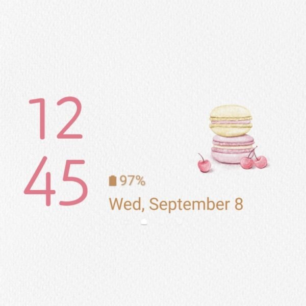 Samsung Themes: ❤️Mun❤️ Pastel Macarons ~❤️ Premium Theme delicious macarons and sweet cherry - Image 8