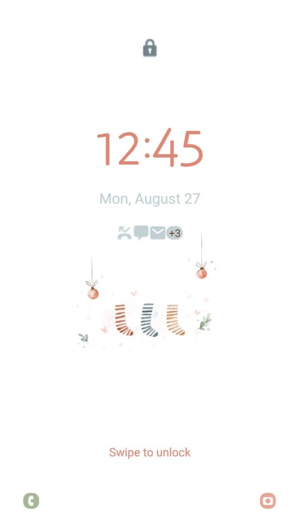 Samsung Themes: ❤️Mun❤️ Christmas socks ~❤️ Premium Theme colorful stockings this holiday season - Image 2