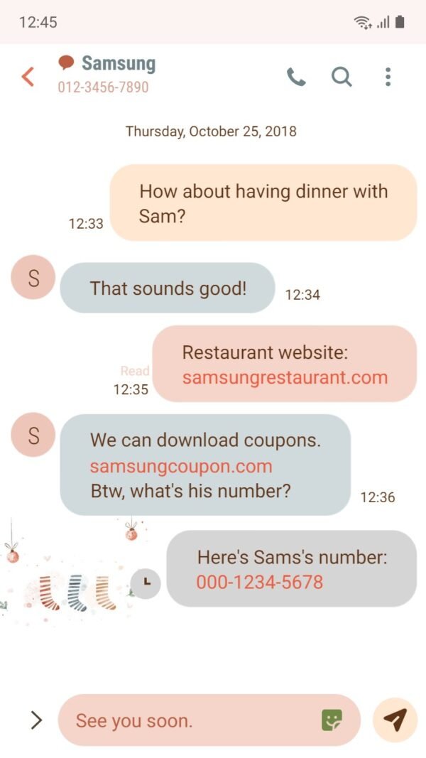 Samsung Themes: ❤️Mun❤️ Christmas socks ~❤️ Premium Theme colorful stockings this holiday season - Image 4