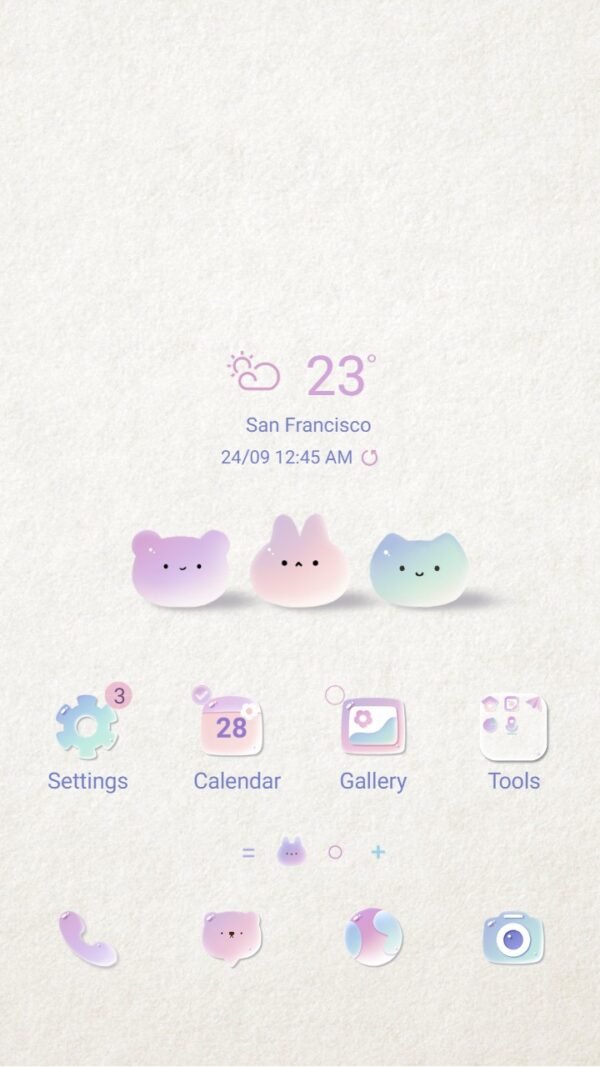 Samsung Themes: ❤️Mun❤️ Colorful Water Droplets ~❤️ Premium Theme a water droplet symphony