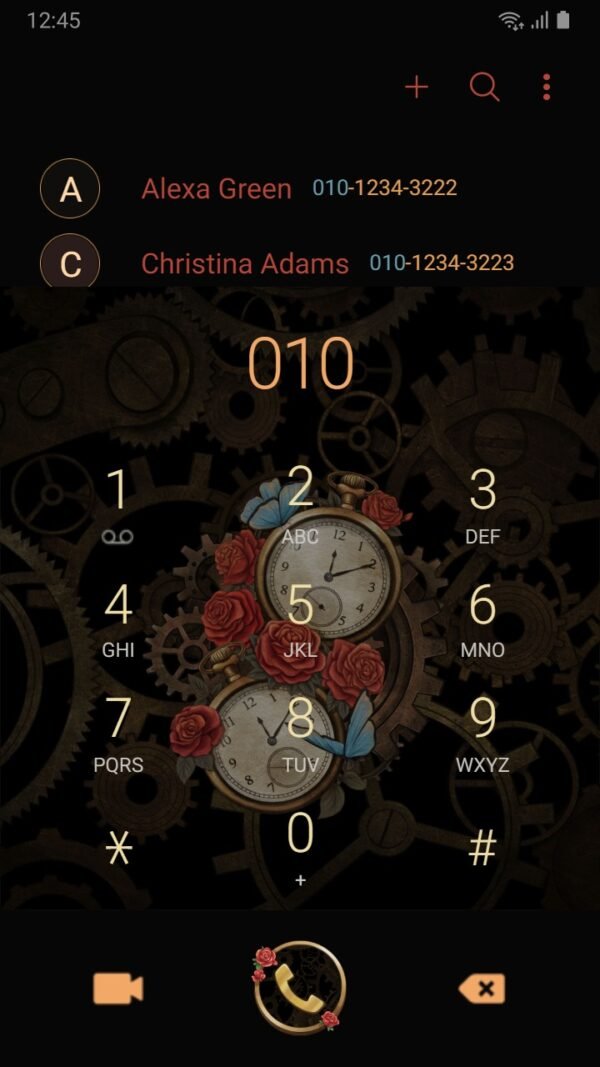 Samsung Themes: ❤️Mun❤️ Vintage Pocket watch ~❤️ Premium Theme a vintage pocket watch meets the beauty of a rose - Image 3