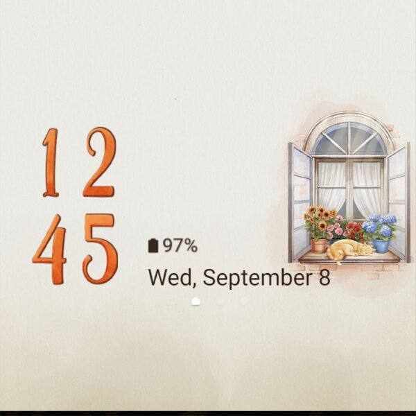 Samsung Themes: ❤️Mun❤️ Cat by the Window ~❤️ Premium Theme the serene presence of a cat by the window - Image 8