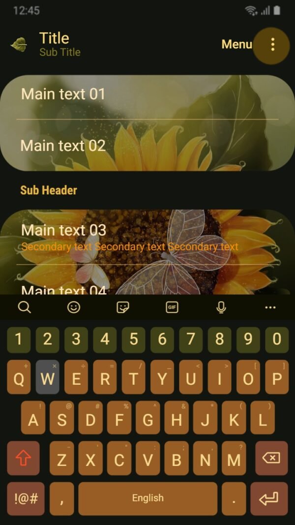 Samsung Themes: ❤️Mun❤️ Sunflower and Butterfly ~❤️ Premium Theme bright sunflowers and beautiful butterflies - Image 6