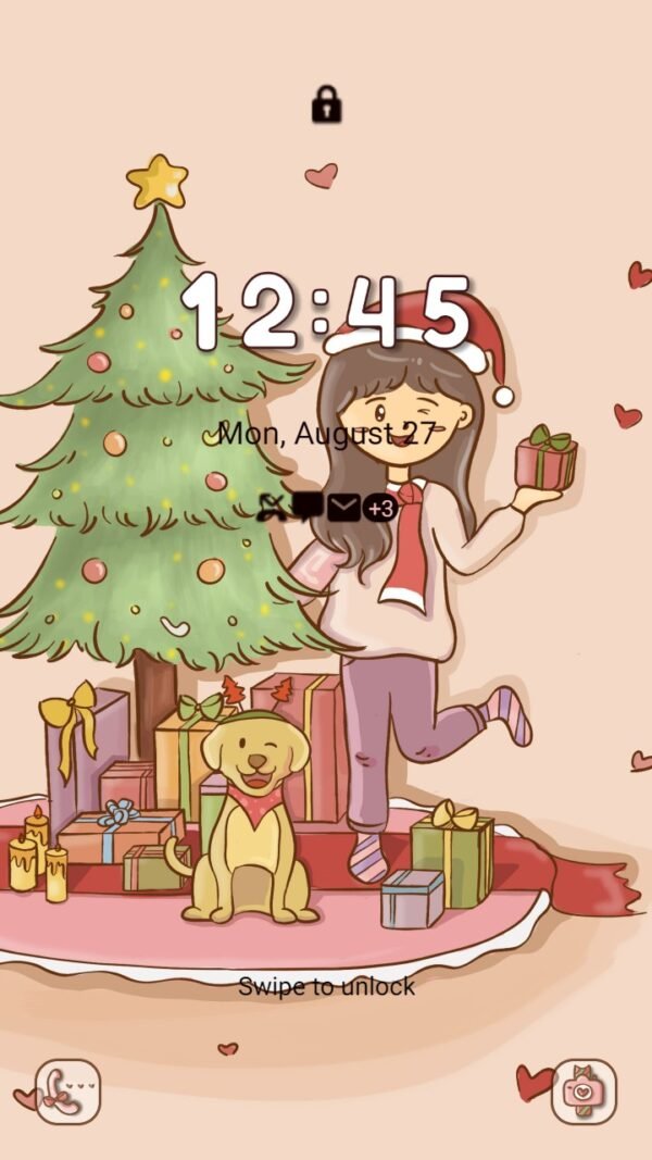 Samsung Themes: ❤️Mun❤️ Warm Christmas ~❤️ Premium Theme relax in a warm room - Image 2