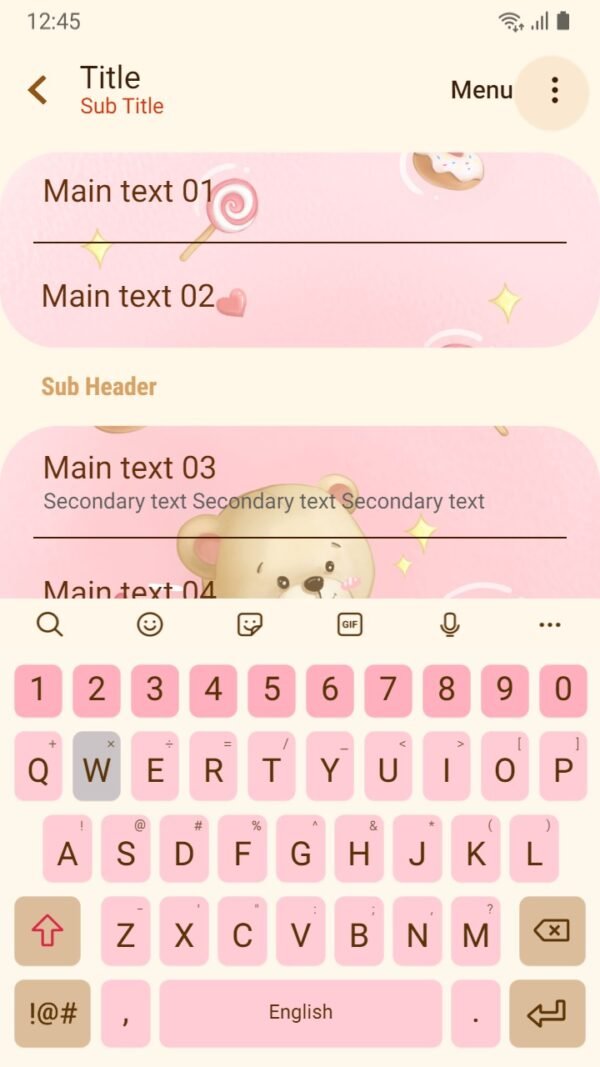 Samsung Themes: ❤️Mun❤️ Sweet Teddy Bear ~❤️ Premium Theme the teddy bears love to eat donuts - Image 6
