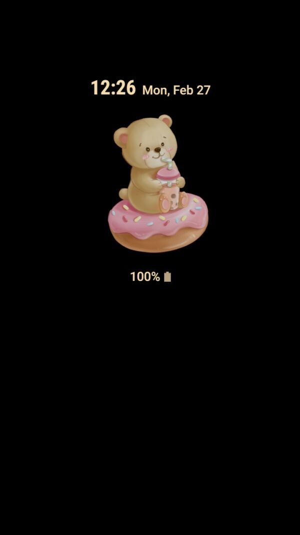Samsung Themes: ❤️Mun❤️ Sweet Teddy Bear ~❤️ Premium Theme the teddy bears love to eat donuts - Image 7