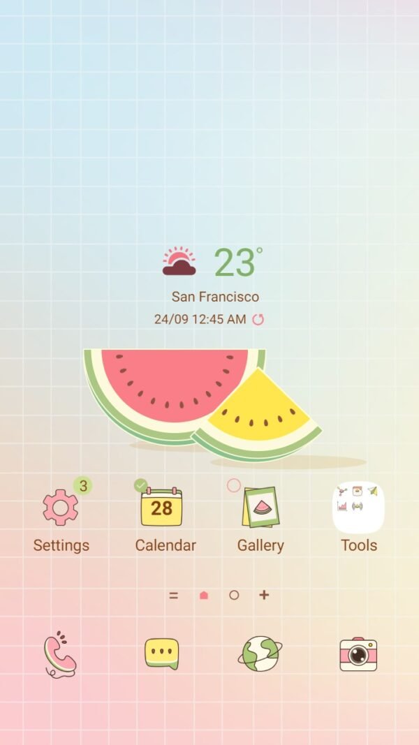 Samsung Themes: ❤️Mun❤️ Watermelon ~❤️ FREE Theme