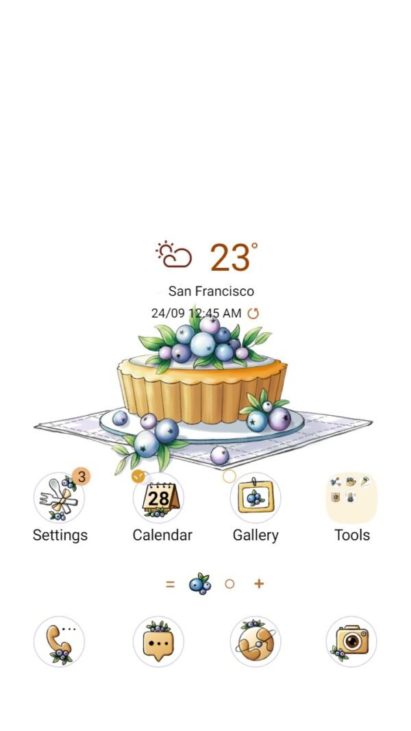 Samsung Themes: ❤️Mun❤️ Blueberry scones ~❤️ Premium Theme delicious blueberry scones