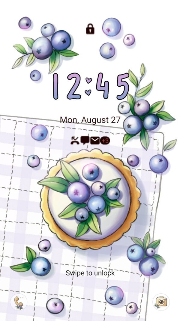 Samsung Themes: ❤️Mun❤️ Blueberry scones ~❤️ Premium Theme delicious blueberry scones - Image 2