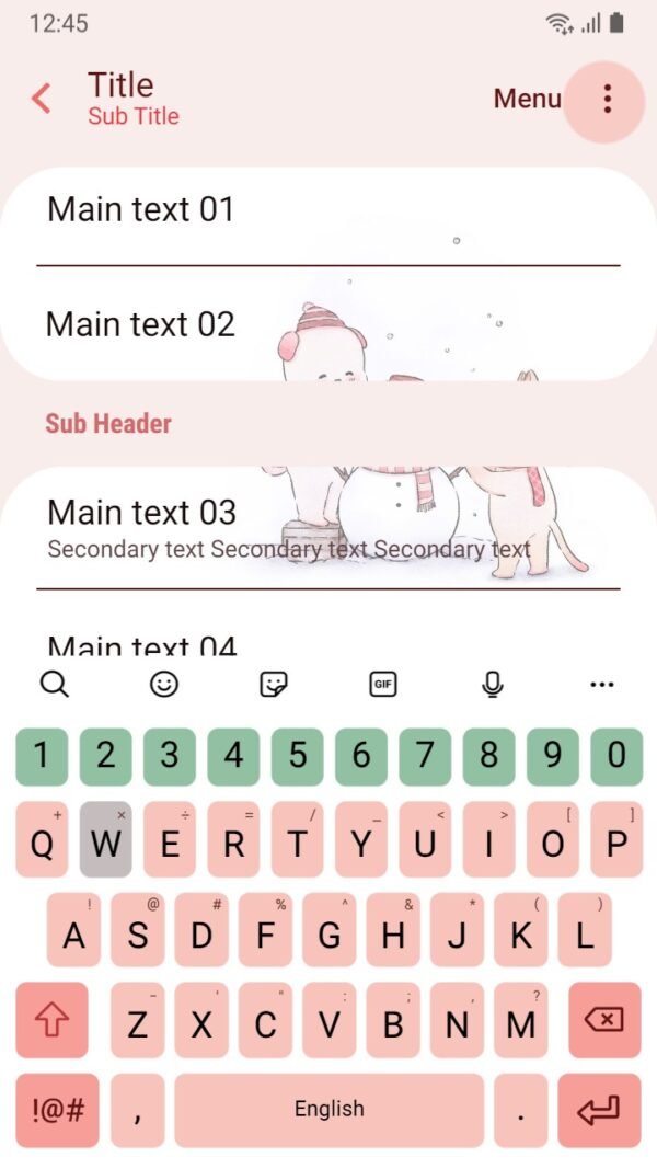 Samsung Themes: ❤️Mun❤️ Cat and Dog in Noel ~❤️ Premium Theme dog and cat create a snowman together - Image 6
