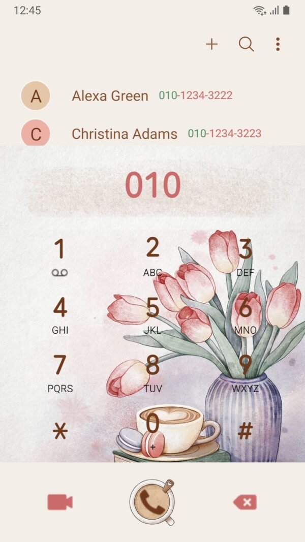 Samsung Themes: ❤️Mun❤️ Tea break time ~❤️ Premium Theme reading books, drinking coffee and eating macarons - Image 3