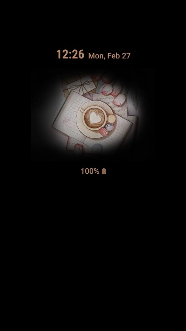 Samsung Themes: ❤️Mun❤️ Tea break time ~❤️ Premium Theme reading books, drinking coffee and eating macarons - Image 7