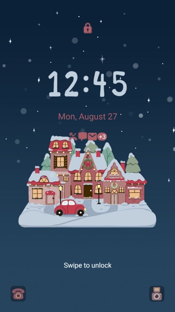 Samsung Themes: ❤️Mun❤️ Winter Homescape ~❤️ Premium Theme about frosty neighborhood - Image 2