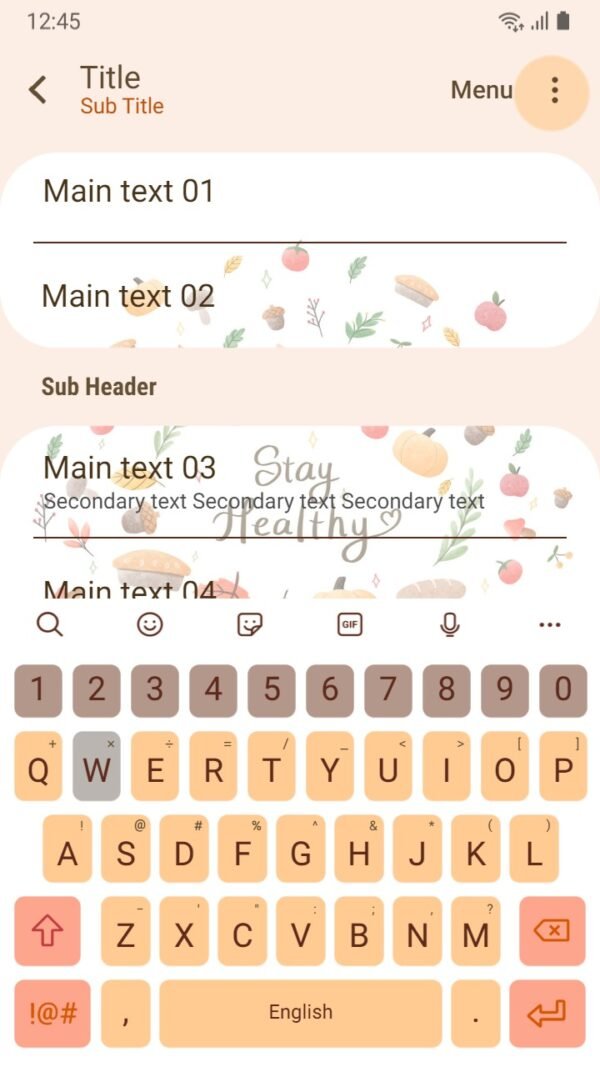 Samsung Themes: ❤️Mun❤️ Stay Healthy ~❤️ Premium Theme simple items of the healthy - Image 6