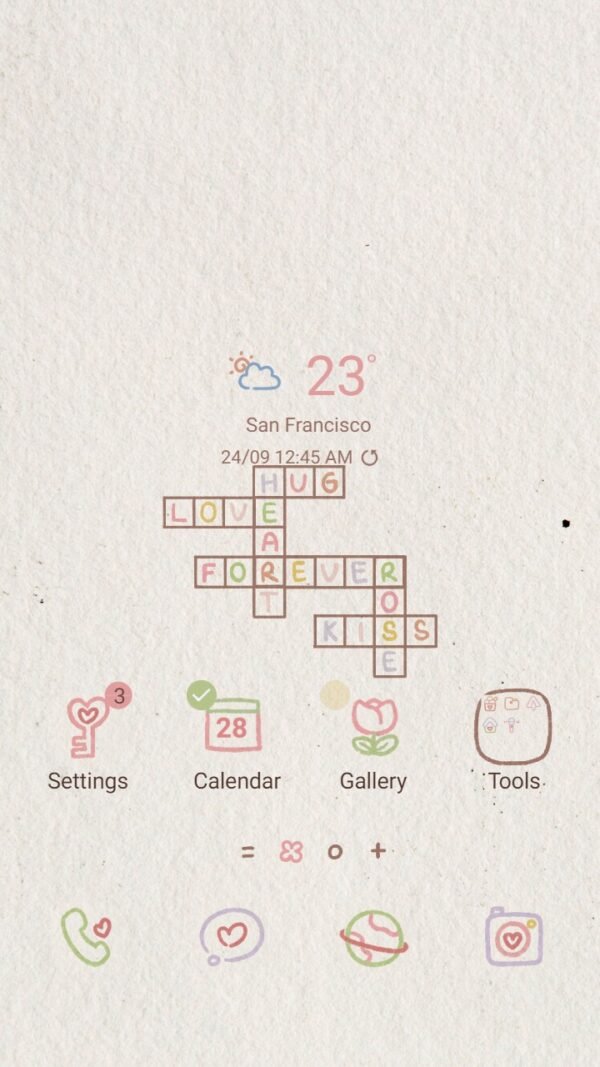 Samsung Themes: ❤️Mun❤️ Puzzle of Love ~❤️ Premium Theme the Puzzle of Hearts