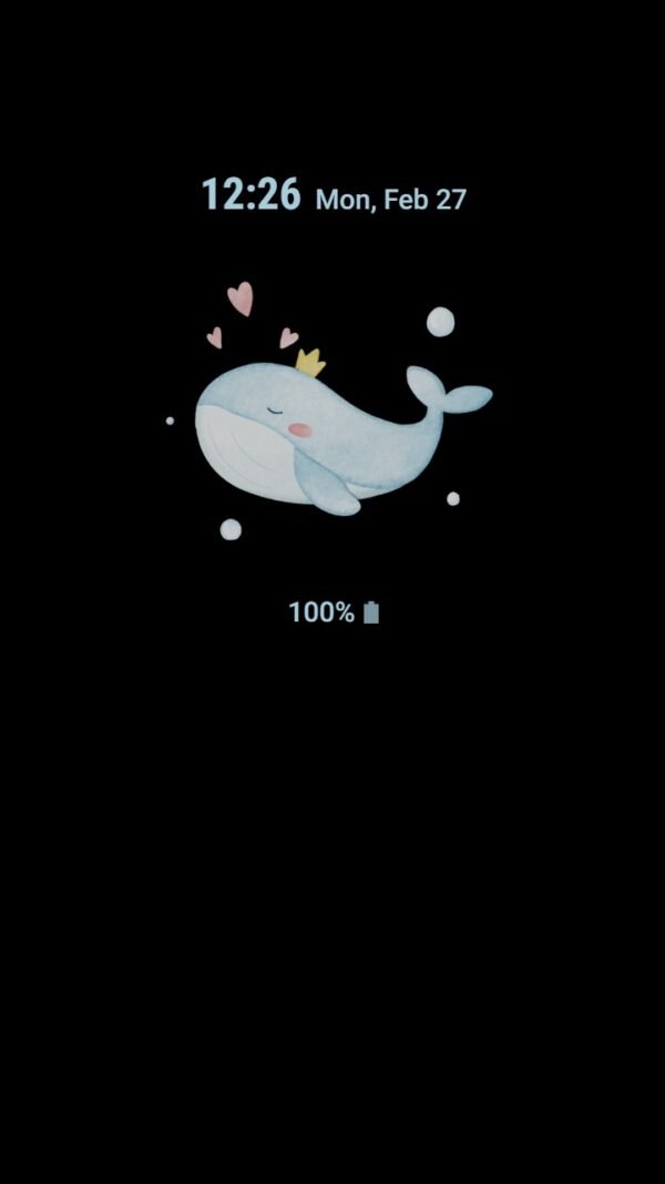 Samsung Themes: ❤️Mun❤️ Pastel Blue Whale ~❤️ Premium Theme the cute whale of Oceania - Image 7