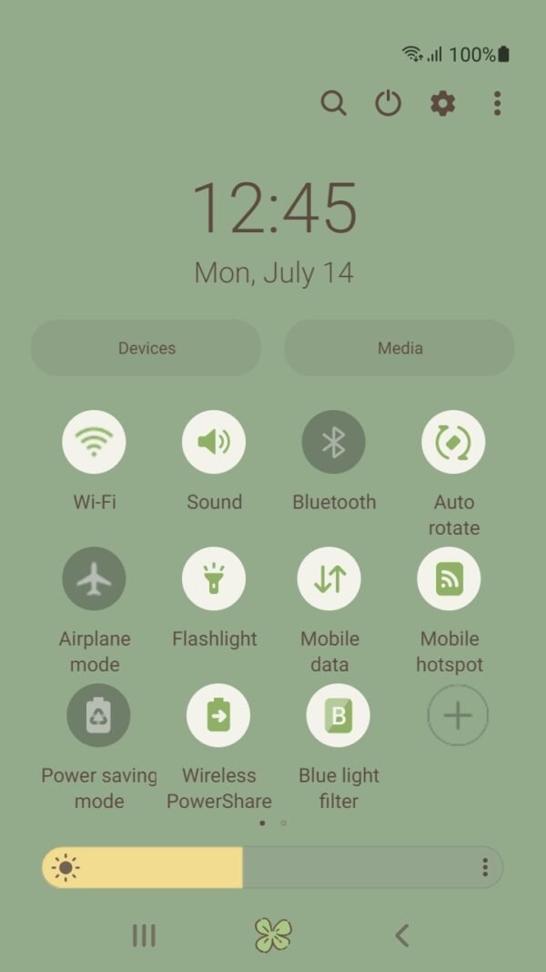 Samsung Themes: ❤️Mun❤️ Clover Checkered ~❤️ Premium Theme kawaii green clover on a green checkered background - Image 5