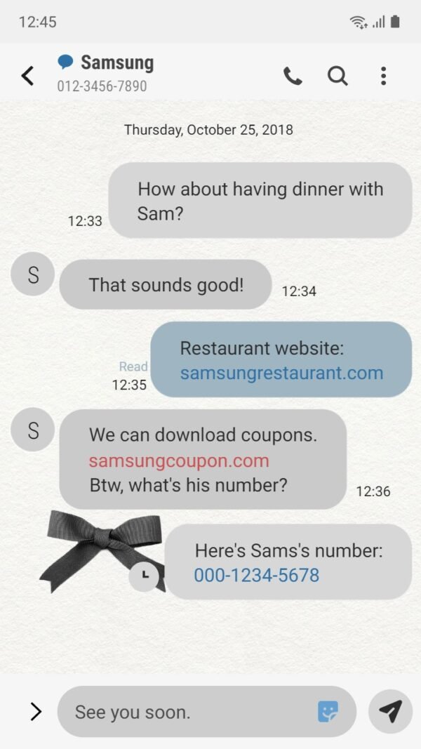Samsung Themes: ❤️Mun❤️ Simple Black Ribbon ~❤️ Premium Theme classic sophistication - Image 4