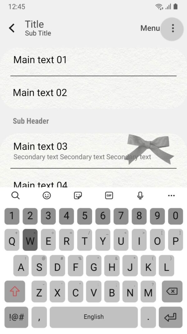 Samsung Themes: ❤️Mun❤️ Simple Black Ribbon ~❤️ Premium Theme classic sophistication - Image 6