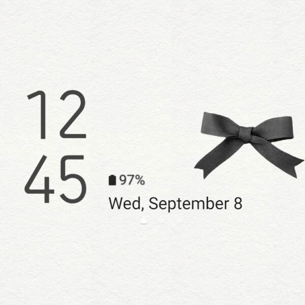 Samsung Themes: ❤️Mun❤️ Simple Black Ribbon ~❤️ Premium Theme classic sophistication - Image 8