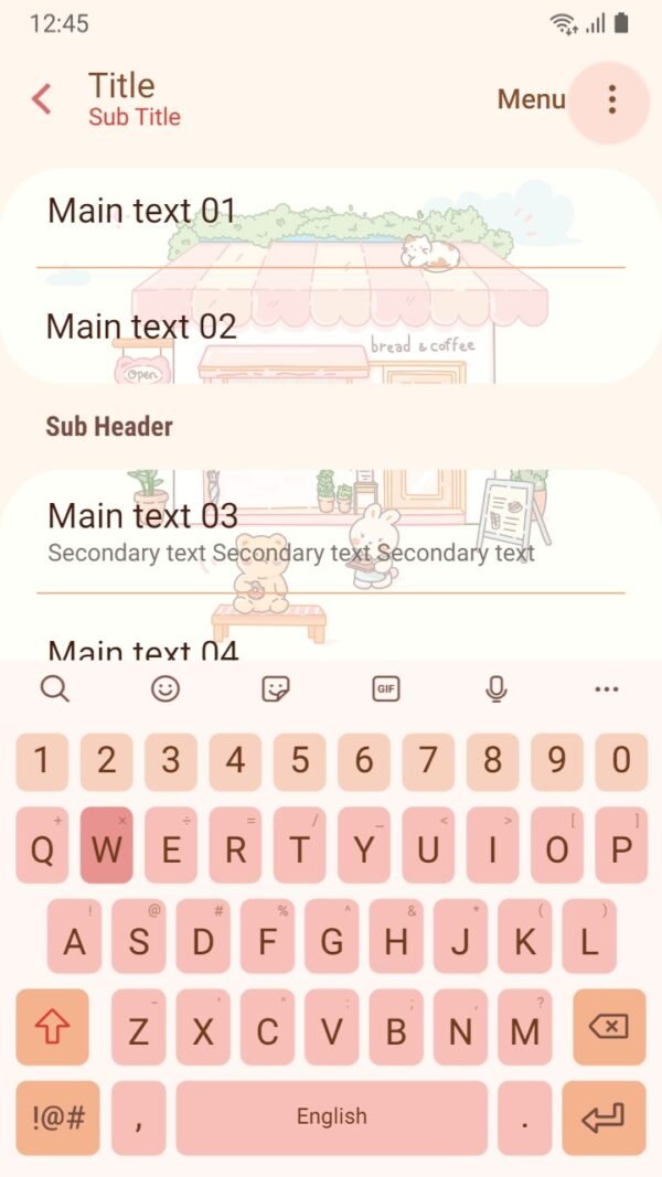 Samsung Themes: ❤️Mun❤️ Cute coffee corner ~❤️ Premium Theme cute little coffee shop in pastel colors - Image 6