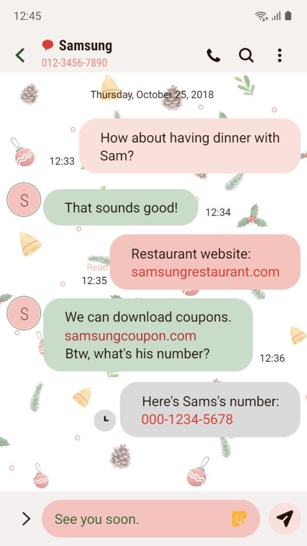 Samsung Themes: ❤️Mun❤️ Christmas material ~❤️ Premium Theme beautiful symbols of Christmas - Image 4
