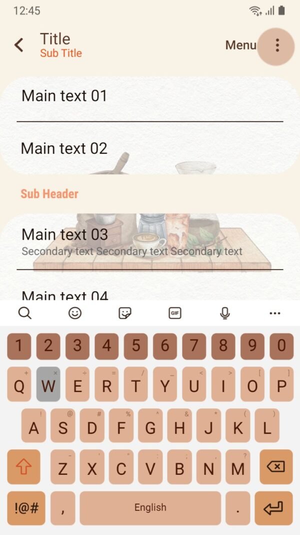Samsung Themes: ❤️Mun❤️ Vintage Mini Coffee Shop ~❤️ Premium Theme the coffee shop has a simple style - Image 6