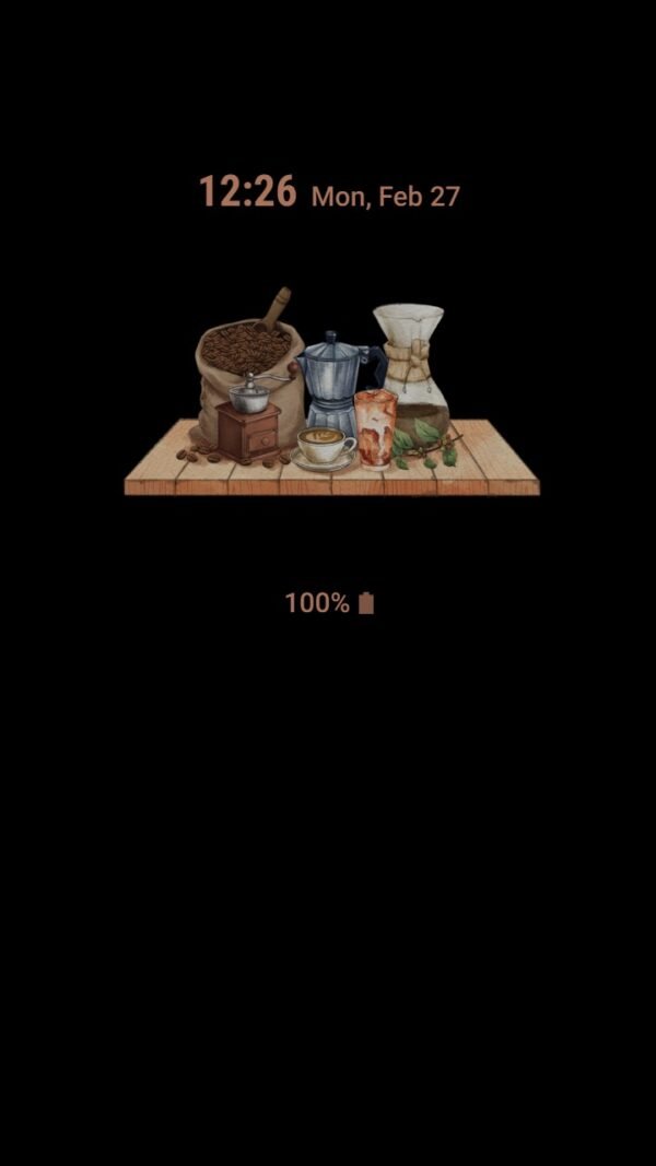 Samsung Themes: ❤️Mun❤️ Vintage Mini Coffee Shop ~❤️ Premium Theme the coffee shop has a simple style - Image 7