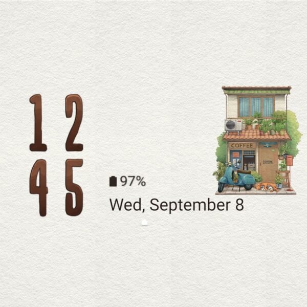 Samsung Themes: ❤️Mun❤️ Vintage Mini Coffee Shop ~❤️ Premium Theme the coffee shop has a simple style - Image 8