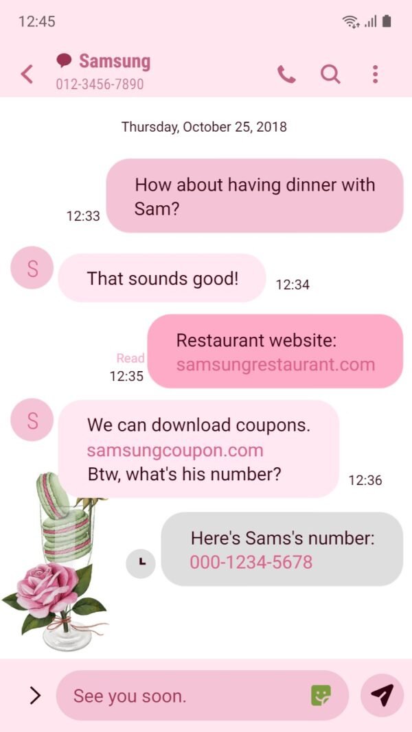 Samsung Themes: ❤️Mun❤️ Macarons and Roses ~❤️ Premium Theme the beauty of roses meets the delectable of macarons - Image 4