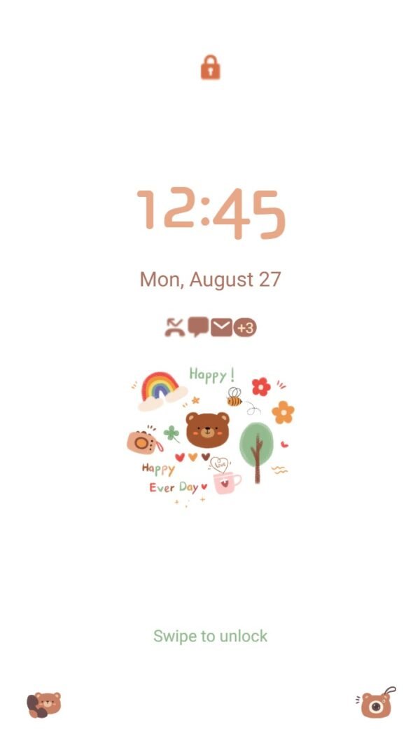 Samsung Themes: ❤️Mun❤️ Charm Bear ~❤️ Premium Theme with the delightful charm of this bear - Image 2