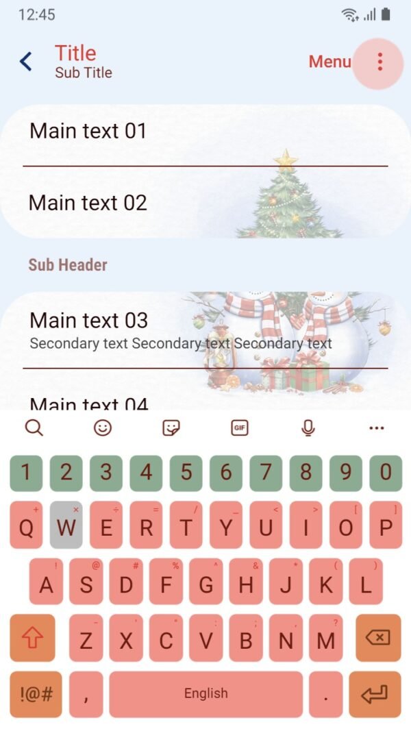 Samsung Themes: ❤️Mun❤️ Snowman couple ~❤️ Premium Theme about a snowman couple celebrating Christmas together - Image 6