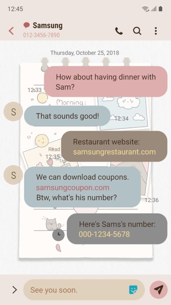 Samsung Themes: ❤️Mun❤️ Cute Sticky Notes ~❤️ Premium Theme make notes and reminders a little more delightful - Image 4