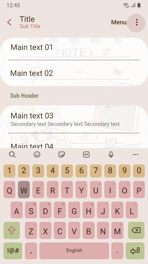 Samsung Themes: ❤️Mun❤️ Cute Sticky Notes ~❤️ Premium Theme make notes and reminders a little more delightful - Image 6