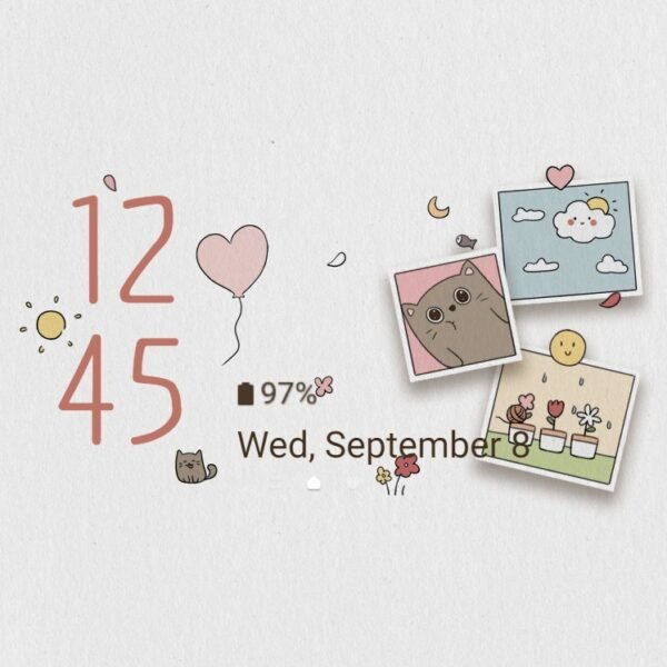 Samsung Themes: ❤️Mun❤️ Cute Sticky Notes ~❤️ Premium Theme make notes and reminders a little more delightful - Image 8