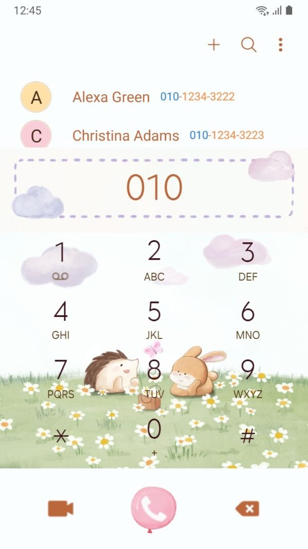 Samsung Themes: ❤️Mun❤️ Rabbit and Hedgehog ~❤️ Premium Theme confide in each other under the sunshine - Image 3