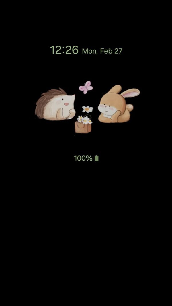 Samsung Themes: ❤️Mun❤️ Rabbit and Hedgehog ~❤️ Premium Theme confide in each other under the sunshine - Image 7