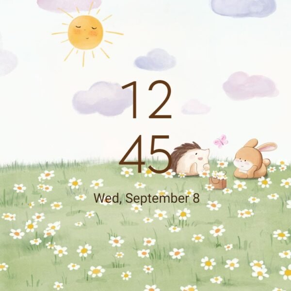 Samsung Themes: ❤️Mun❤️ Rabbit and Hedgehog ~❤️ Premium Theme confide in each other under the sunshine - Image 8