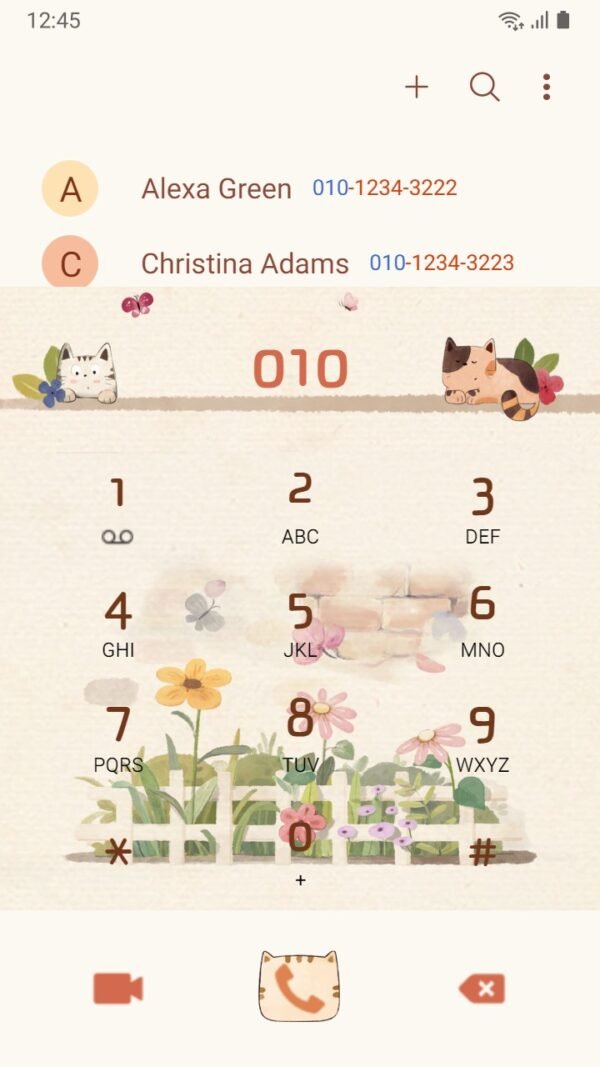 Samsung Themes: ❤️Mun❤️ Cats and Flower bush ~❤️ Premium Theme naughty cats play next to flower bushes - Image 3