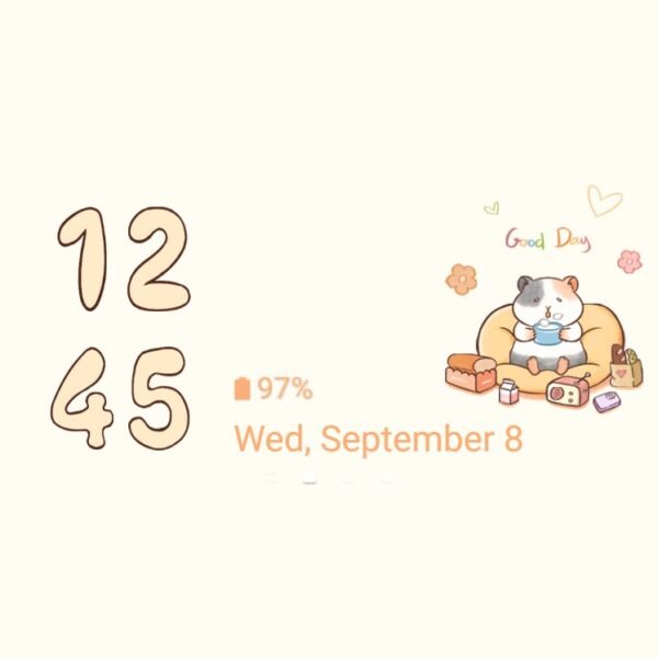 Samsung Themes: ❤️Mun❤️ Chill with Hamster ~❤️ Premium Theme enjoy your free time with your hamster - Image 8