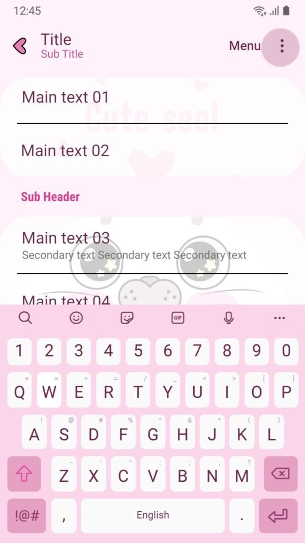 Samsung Themes: ❤️Mun❤️ Simple White Seal ~❤️ Premium Theme cute white seal on pink background - Image 6